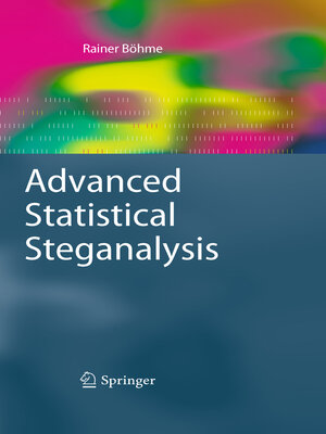 cover image of Advanced Statistical Steganalysis